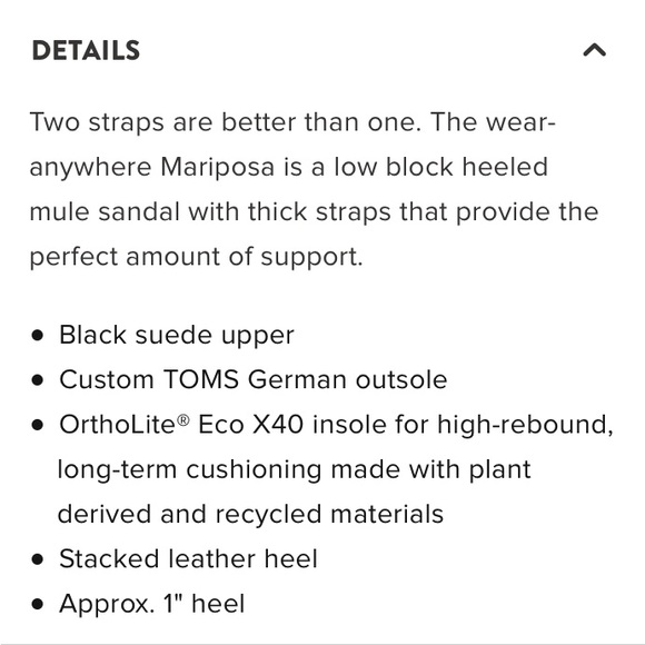 New TOMS Mariposa Navy Blue Suede Sandals - Picture 10 of 10